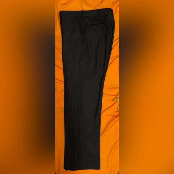 Bill Blass Dress Pants - black pinstripe 34 - Picture 2 of 10